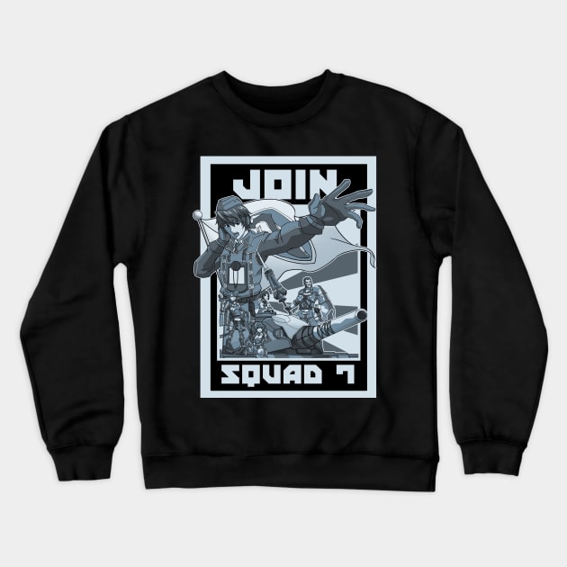 Join Squad 7 Crewneck Sweatshirt by CoinboxTees